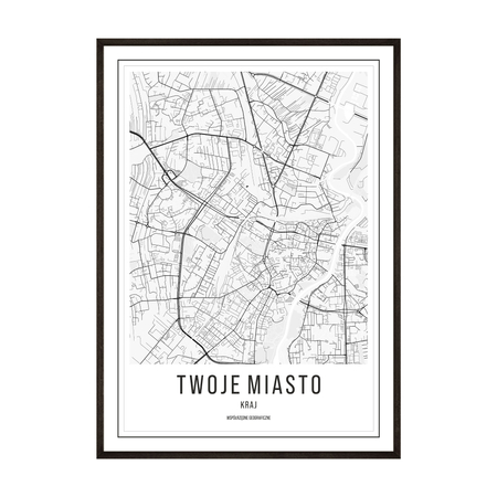 Plakat Mapa Twojego Miasta no2