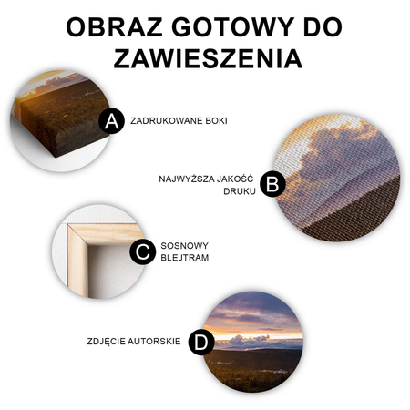 Obraz Górski Zachód Słońca