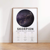 Plakat Znak Zodiaku Skorpion