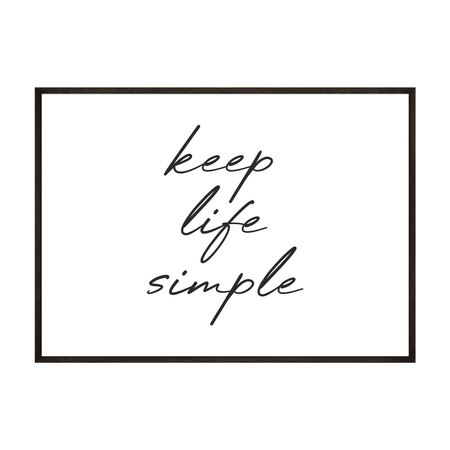 Plakat Keep Life Simple