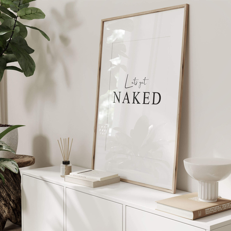 Plakat Lets get Naked