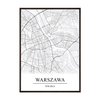Plakat Mapa Warszawa