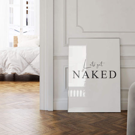 Plakat Lets get Naked