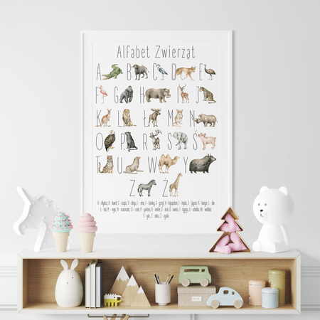 Plakat Alfabet Ze Zwierzętami no2