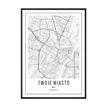 Plakat Mapa Twojego Miasta no2