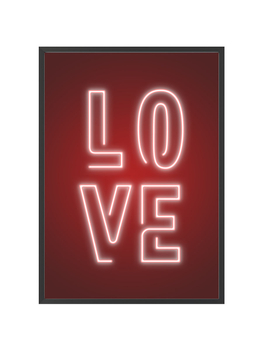 Plakat Neonowe Love