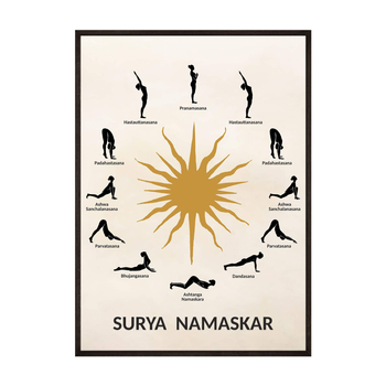 Plakat Joga Surya Namaskar